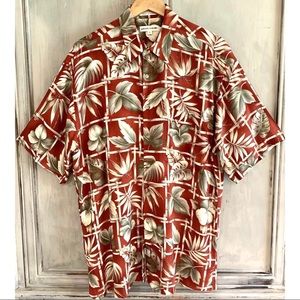 Pierre Cardin Vintage Hawaiian Camp Shirt Sz M